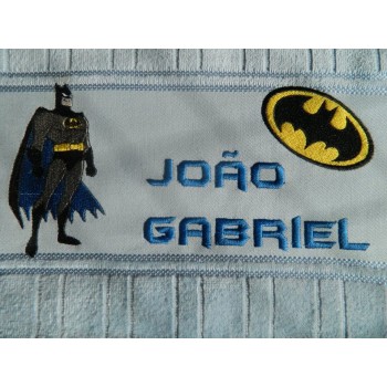 TOALHA DE BOCA OU ESCOLAR BATMAN